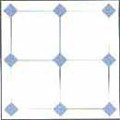 Blue and White Mosaic Tiles - Gloss Finish