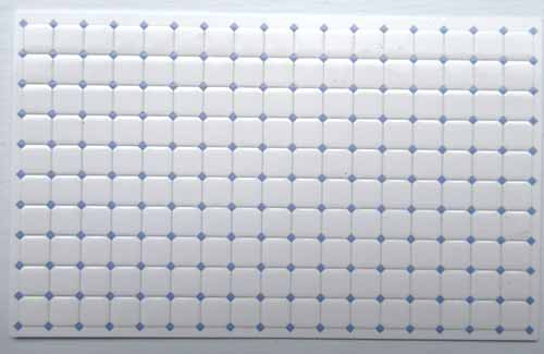 1/24th Scale White with Blue Tile