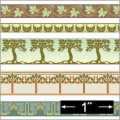 1/24th Arts & Crafts Border Wallpaper