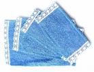 Blue Towels with Lace Trim