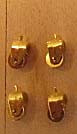 Miniature Brass Casters