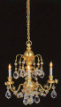 3 Arm Crystal Chandelier