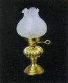  Oil Lamp - Floral Shade.