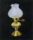  Oil Lamp - Floral Shade