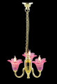 Pink Chandelier - 3 Arm Up.