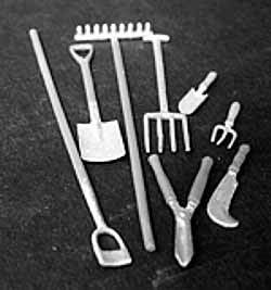 1/24th Scale Garden Tools