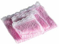 Pink Towels with Lace Trim