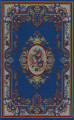 03. Blue Floral Cameo Rug